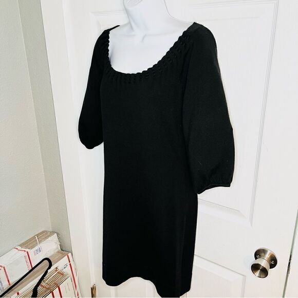 Ann Taylor Wool Blend Sweater Sheath Dress Black Size S - Picture 5 of 8